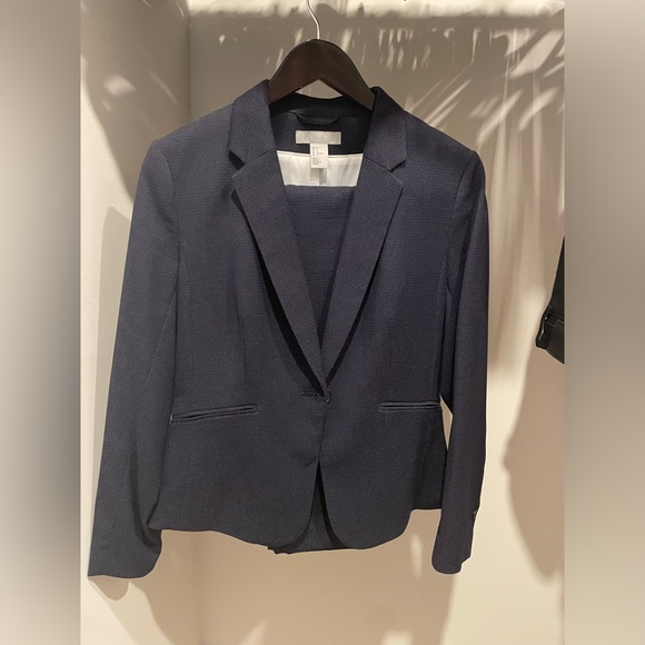 H&M blue suit including blazer and pants - Picture 1 of 6